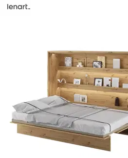 Dig-net nábytek Sklápěcí postel Lenart BED CONCEPT BC-04 dub artisan | 140 x 200 cm