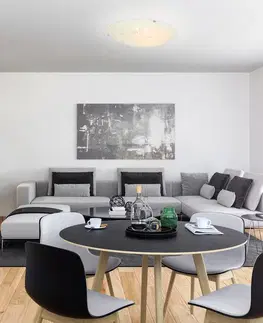 Stropní lampa Duca Plafond bílá bezbarvá