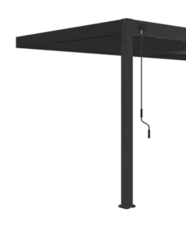 Bioklimatická pergola INTRO PLUS 6x3 m ke stěně Rojaplast