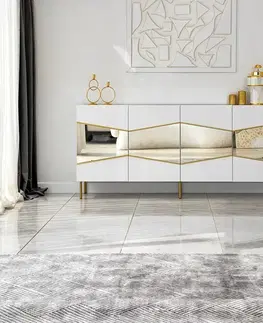 Skříňka Nice White and Gold