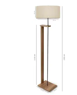 Dřevěná stojací lampa AYD-2825