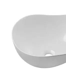 ArtCom Keramické umyvadlo CLOUD E-6588 | bílý lesk 51 x 39 cm