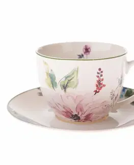 Porcelánový šálek s podšálkem Flower Garden, 260 ml