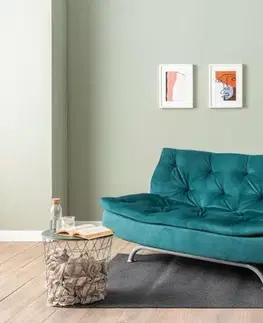 Trojmístná rozkládací pohovka Rivo - Petrol Green