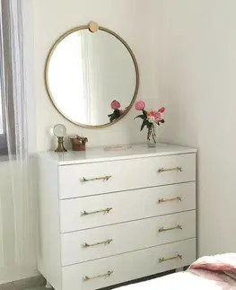 Zrcadlo Gold Metal Ayna 60 cm