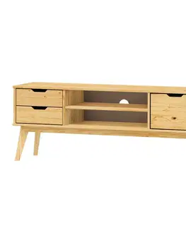 TV stolek 1 dveře + 2 zásuvky BONITO lak