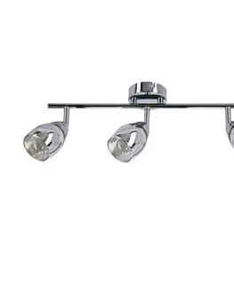 Stropní lampa Virginia s chromovým páskem, e14, zrcadlové stínidlo