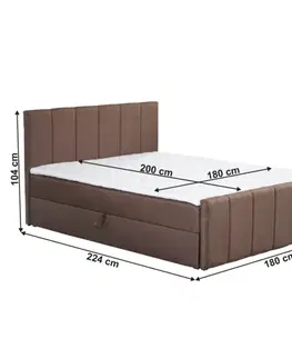 Boxspringová postel STAR 180x200 Tempo Kondela