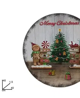 PROHOME - Talíř vánoční 40cm různé motivy
