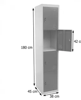 Kancelářská uzamykatelná skříňka T163