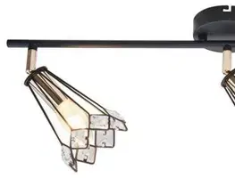 Stropní lampa černá bodová 3xGU10 54cm Colly 93-01634