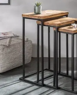 Odkládací stolek 3 ks FAETHON Dekorhome