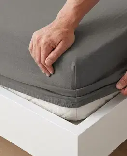 4Home Jersey prostěradlo DELUXE antracit, 120 x 200 cm, 120 x 200 cm