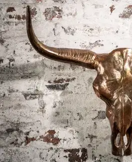Estila Designová nástěnná dekorace Matador v měděné barvě