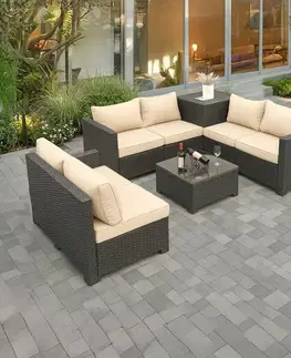 Avenberg Velký zahradní sofa set s boxem na polstry Encanta