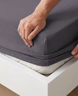 4Home Jersey prostěradlo IDEAL antracit, 180 x 200 cm, 180 x 200 cm