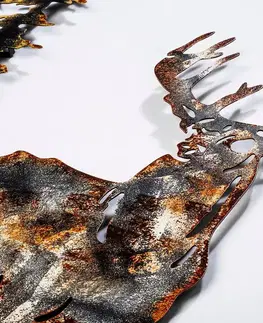 Dekorativní kovový doplněk na zeď Deer 3
