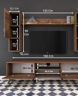 TV stěna / Sestava pod TV M27 - 284