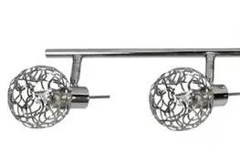 Stropní svítidlo s chromovaným opleteným stínidlem 4x40W G9 Puzzle