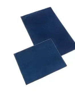 Bellatex Sada Koupelnových předložka bez výkroje BANYGOLD tmavě modrá, 60 x 100, 60 x 50 cm