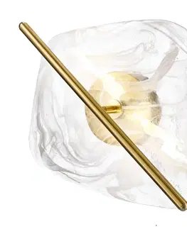 RELAX lampa kinkiet mosiężny 5W LED 3000K klosz biały