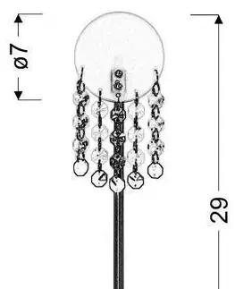 Stolní lampa Luxor z matného niklového skla