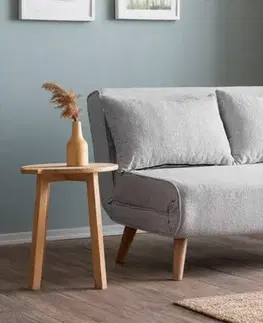 Dvoumístná rozkládací pohovka Folde 2-Seater - Teddy Fabric - Grey