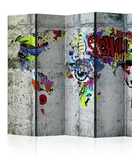 Paraván Graffiti World Dekorhome