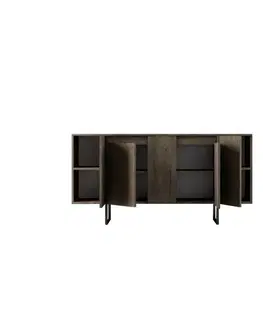 Skříňka Luxe Walnut and Black