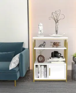 Knihovna Letos - White, Gold
