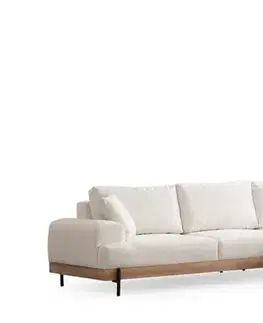 Rohová sedací souprava Eti Oak Right - White