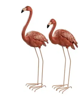 Decorative Garden Object Set (2 Pieces) Flamingo
