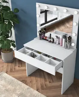 Kosmetický stůl Aria White