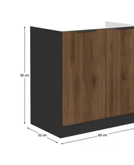 Spodní skříňka MENZO 80 ZL 2F BB Tempo Kondela