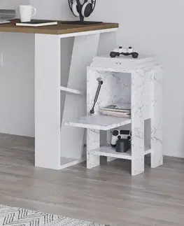 Noční stolek Ema - Carrara Marble