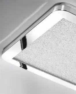 Minimalistické stropní svítidlo do koupelny NEXIT – stříbrný chrom 40 cm – LED 3000K 24W IP44 stmívatelné stropní svítidlo