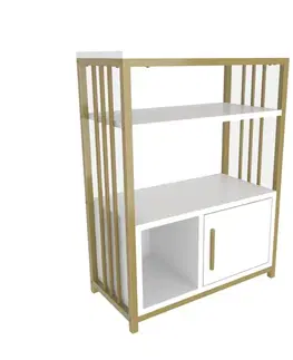 Knihovna Letos - White, Gold