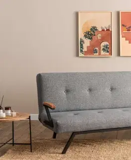 Trojmístná rozkládací pohovka Zven - Light Grey