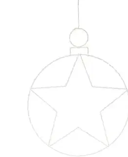 Vánoční závěsná LED dekorace Kerstball Star 236 LED, 48 cm