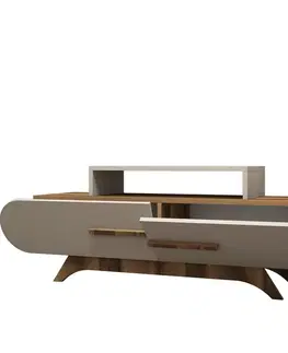 Televizní stolek Rose Walnut Cream
