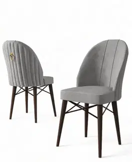 Sada židlí (6 kusů) Ritim - Grey, Brown