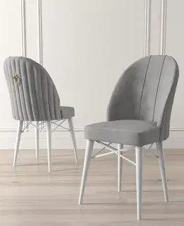 Sada židlí (4 kusy) Ritim - Grey, White
