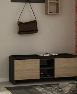 Botník Zulla Sonoma Oak and Anthracite