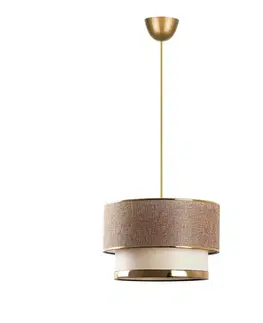 Závěsný lustr Cake - Beige, Gold