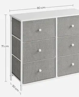 Komoda E1032 GREY, 80 cm, L