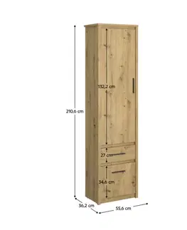 Regál AIRON 2D1S Tempo Kondela