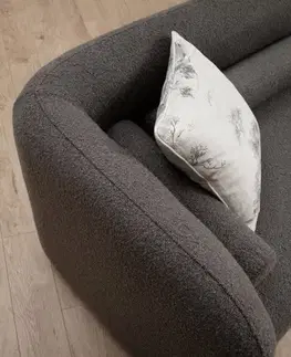 Trojmístná pohovka Victoria Grey Bouclette