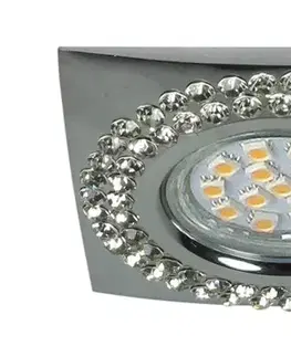Stropní svítidlo Soc-04 Ch Gu10 50W 230V Stropní svítidlo Pevné Čtvercové Lité