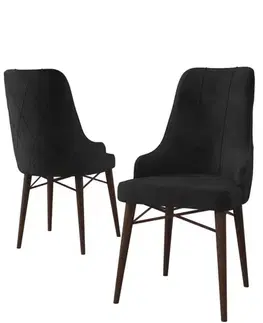 Sada židlí (4 kusy) Neta - Black, Brown