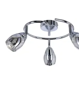 Spirálová nástěnná lampa 3X10W E14 LED chrom MILTON